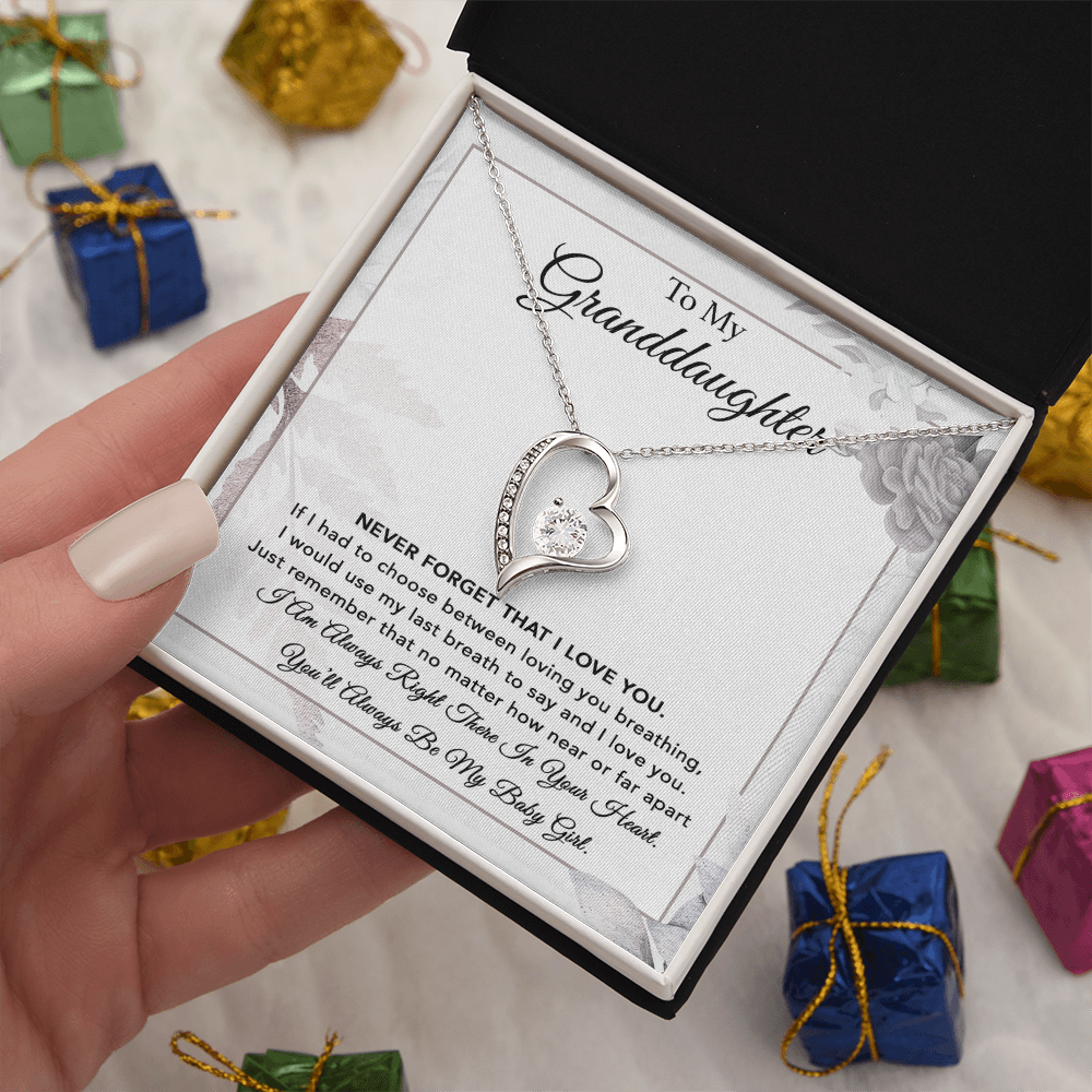 To My Granddaughter Necklace, Gift From Grandpa, Necklace For Granddaughter 6_1