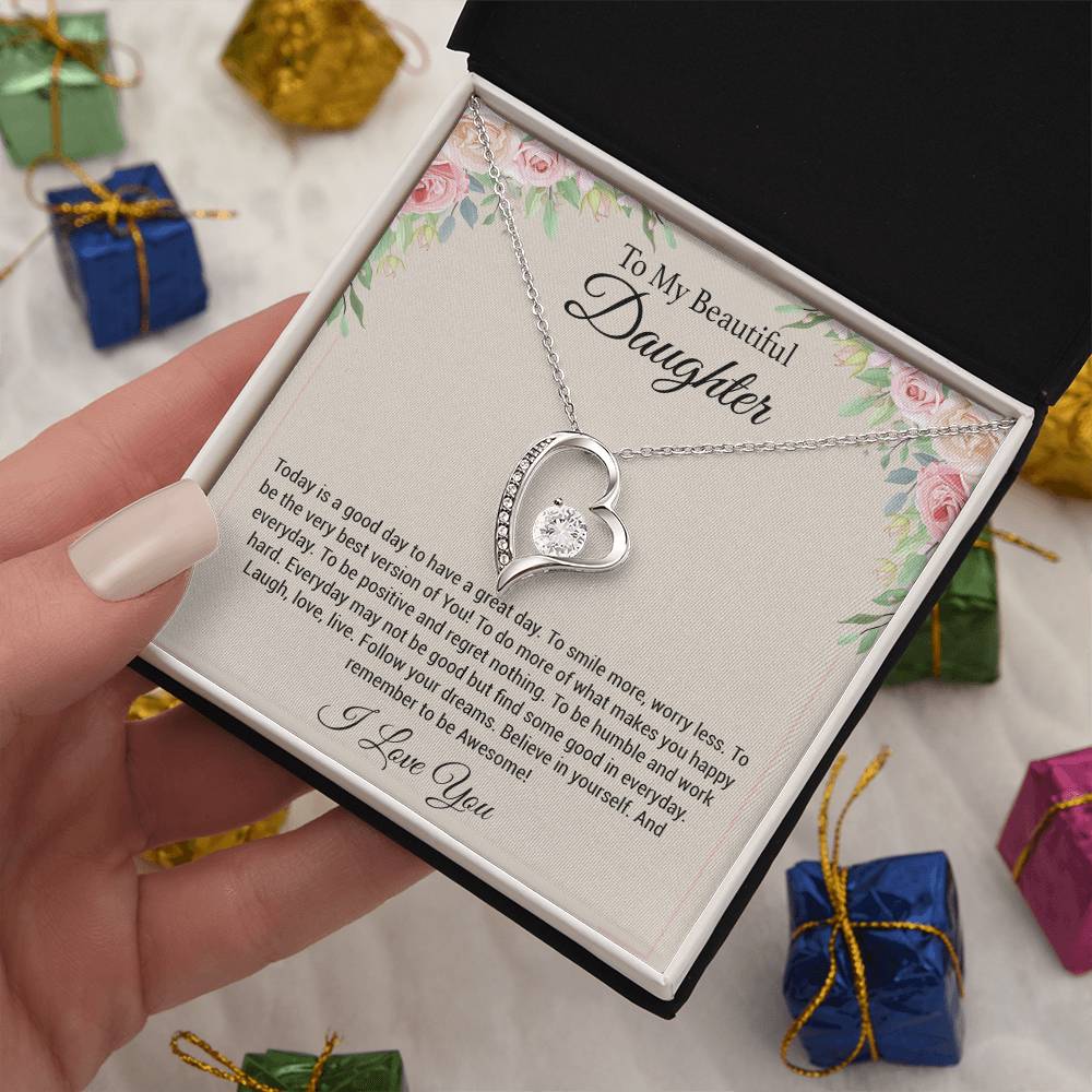 To My Daughter Necklace, Daughter Gift, Daughter Gift From Mom