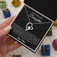 To My Daughter Necklace, Gift for Daughter from mom, Daughter mother Necklace 20_4_Black