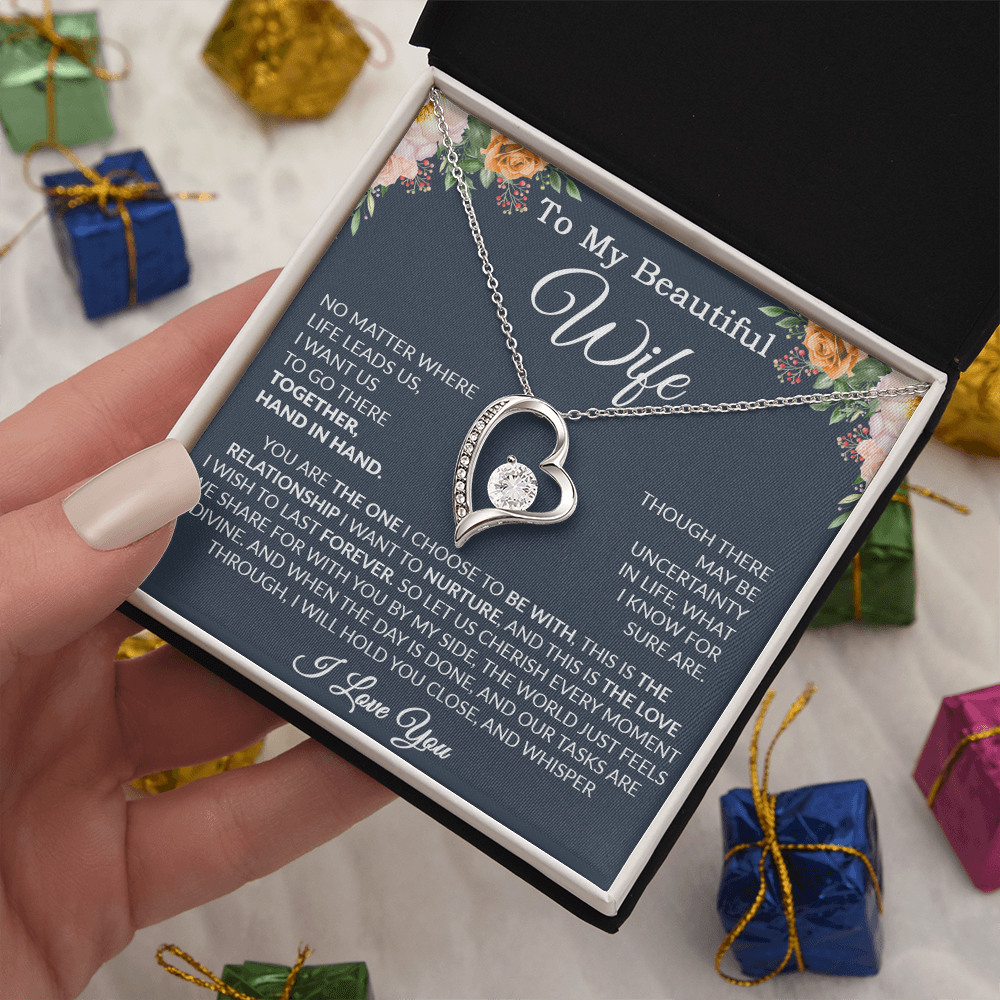 To My Wife Necklace, Wife Gift From Husband, Wife Husband Necklace, Christmas Gift 7_9