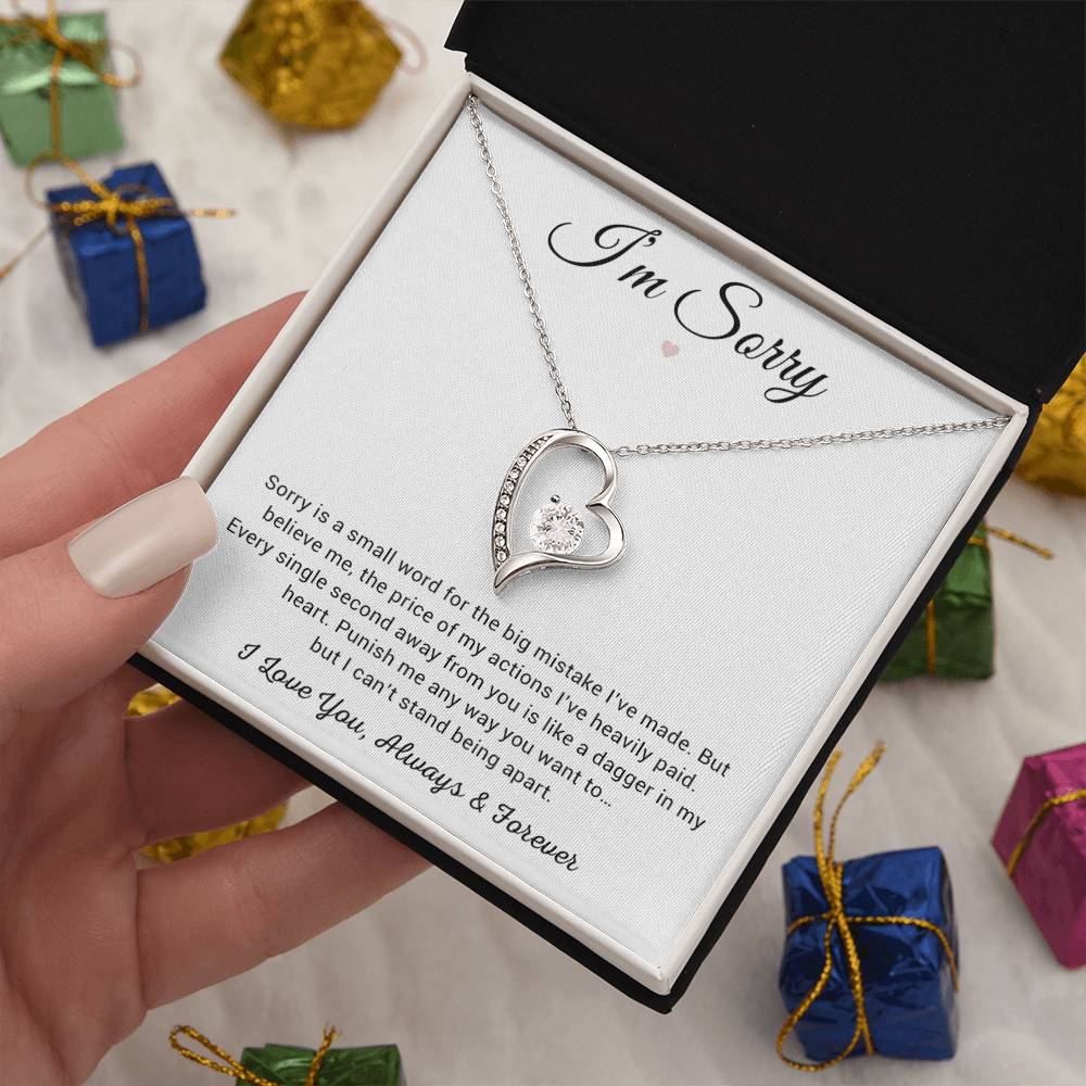 I'm Sorry Necklace Gifts, Apology Gifts For Her, Forgiveness Gift, Wife Gift 8_12