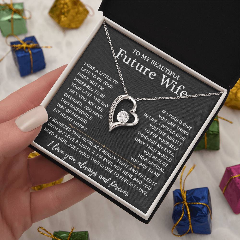 To My Beautiful Future Wife Necklace, Anniversary Birthday Christmas Gift for Her 10_11