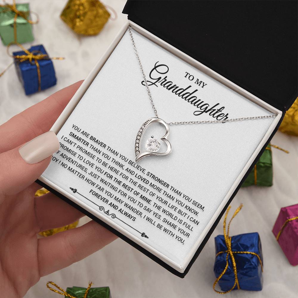 To My Granddaughter Necklace, Birthday Gift For Granddaughter, Birthday Gifts 21_8