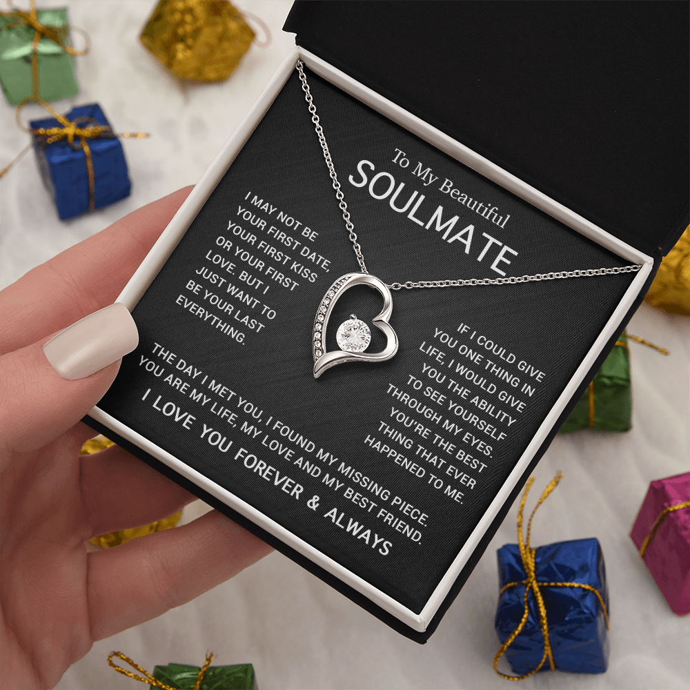 To My Soulmate Necklace, Gift For Soulmate, Anniversary Gift, Birthday Gift 3_5