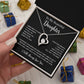 To My Daughter Necklace, Gift for Daughter from Dad, Father Daughter Necklace  11_5_Black