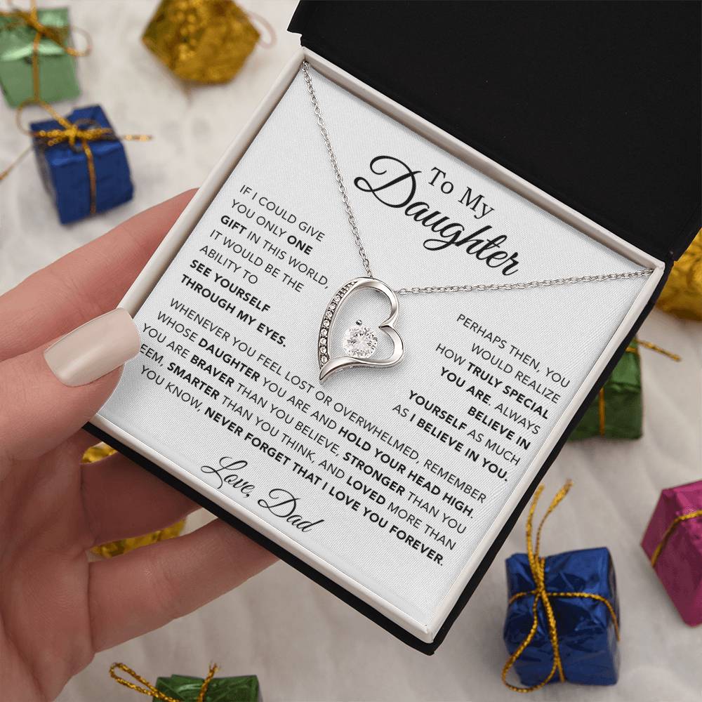 To My Daughter Necklace, Gift for Daughter from Dad, Father Daughter Necklace 28_11