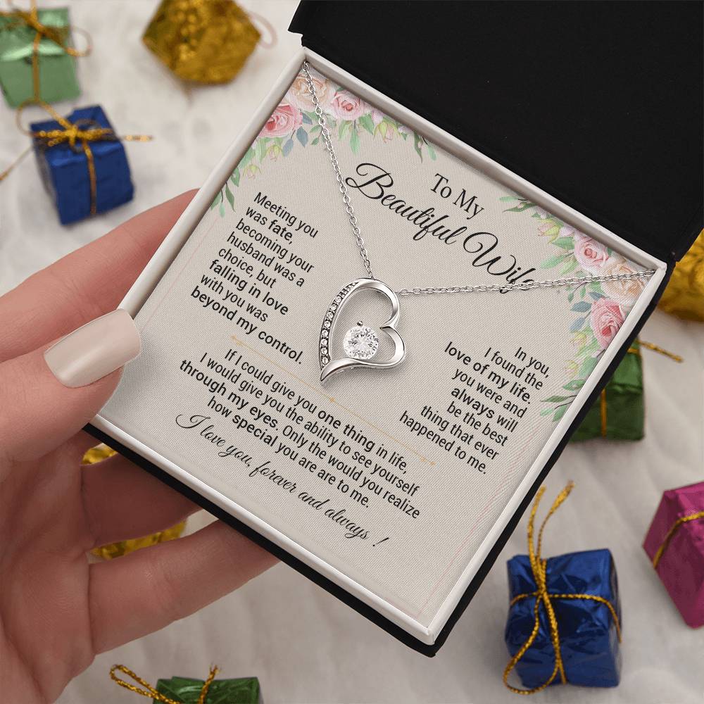 To My Wife Necklace, Anniversary Gift For Wife, Christmas Gifts