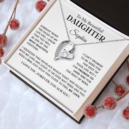 Custom To My Daughter Necklace, Mother Daughter Gifts, Daughter Necklace