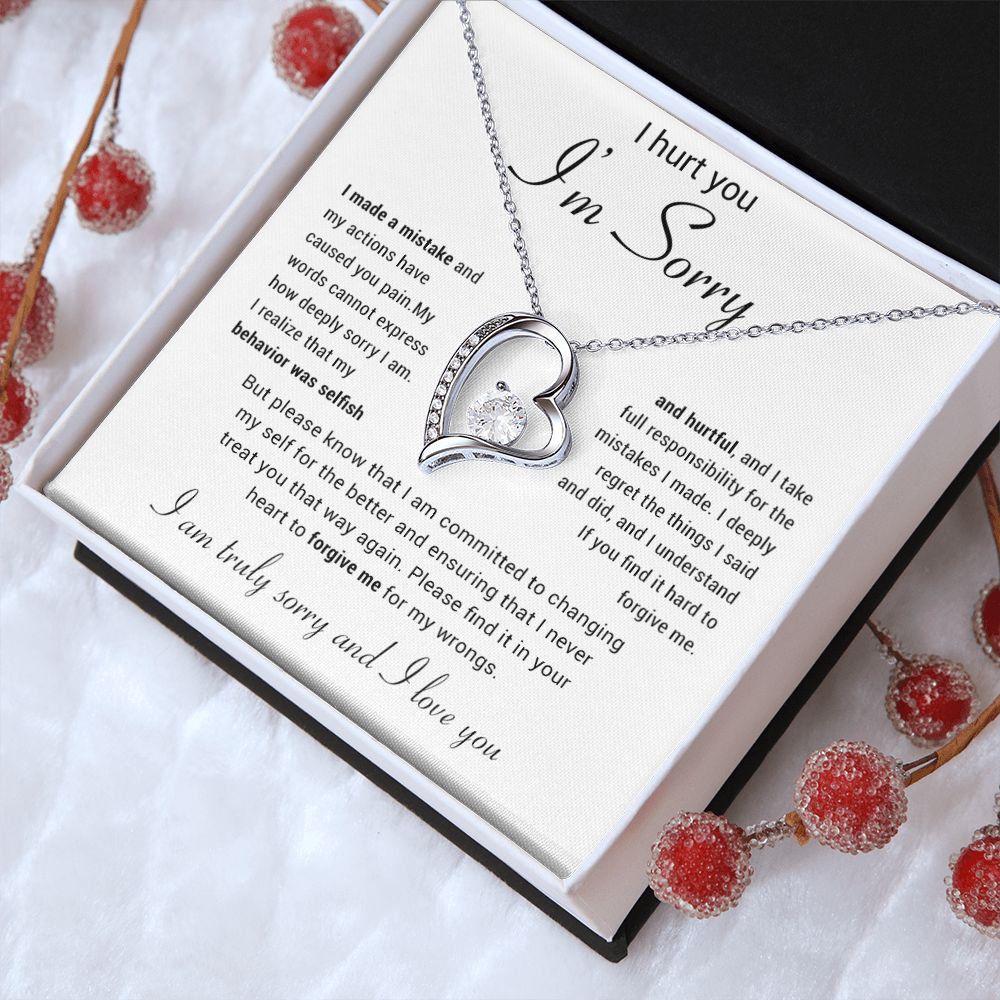Apology Gift for Her Necklace, Apology Necklace gift, Forgiveness Gift For Wife