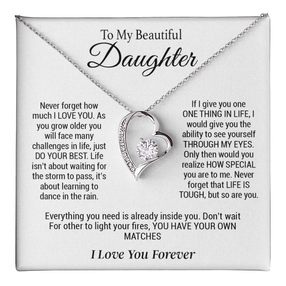 To My Daughter Necklace, Gift for Daughter ,Graduation Gift, Birthday Gift for Daughter