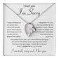 Apology Gift for Her Necklace, Apology Necklace gift, Forgiveness Gift For Wife