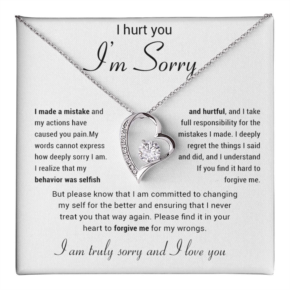 Apology Gift for Her Necklace, Apology Necklace gift, Forgiveness Gift For Wife