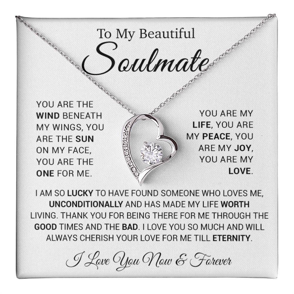 To My Soulmate Necklace, Gift for Girlfriend, Gifts for Her, Christmas Gift