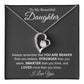 To My Beautiful Daughter Necklace, Necklace Gift for Daughter, Christmas Gift