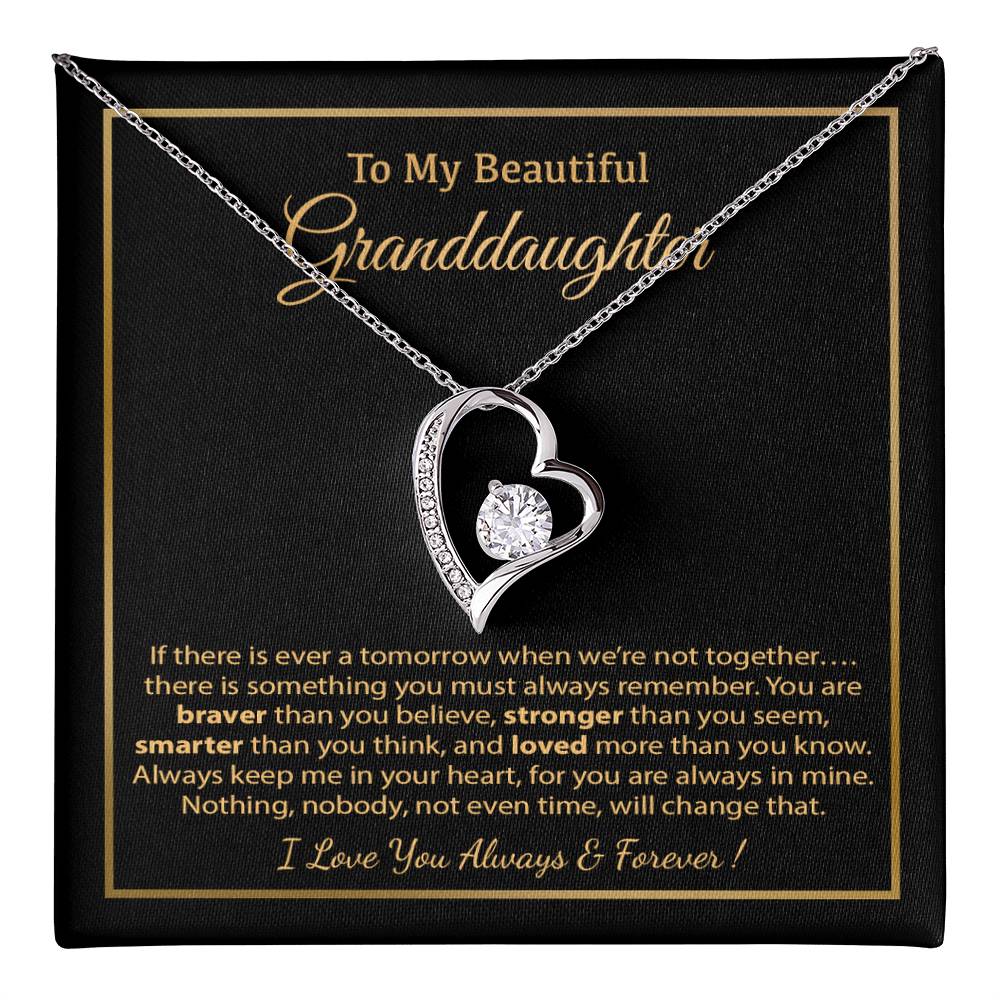 To My Granddaughter Necklace, Birthday Gift For Granddaughter, Birthday Gifts 8_12