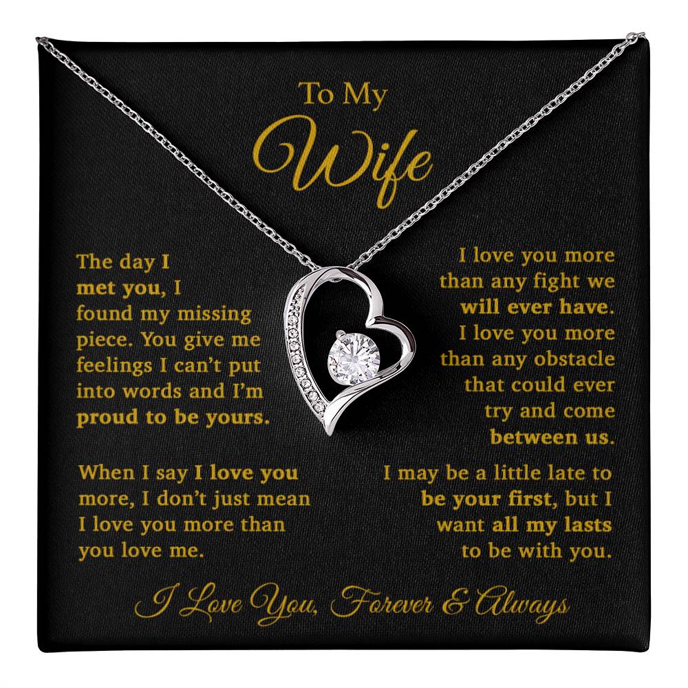 To My Wife Necklace, Gift For Wife, Wife Birthday Gift, Christmas Gift 11_9