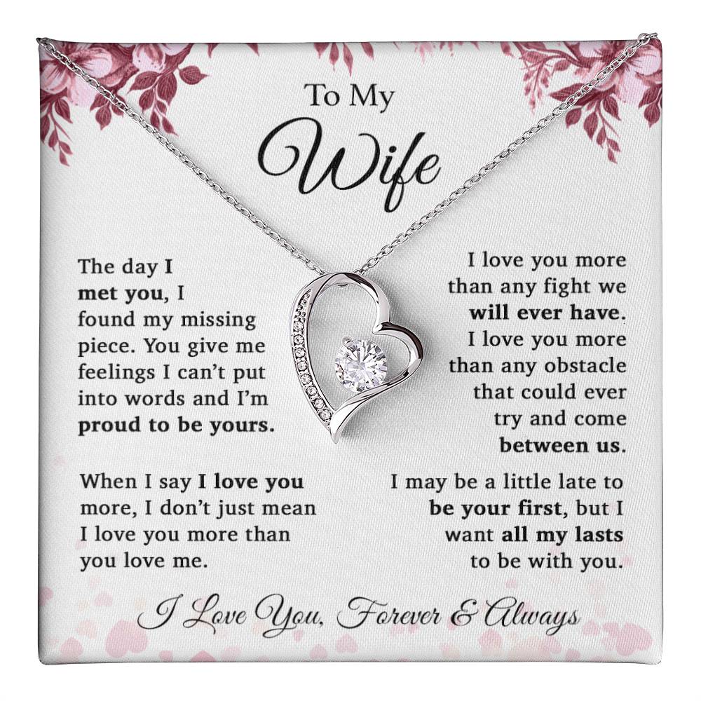 To My Wife Necklace, Gift For Wife, Wife Birthday Gift, Christmas Gift