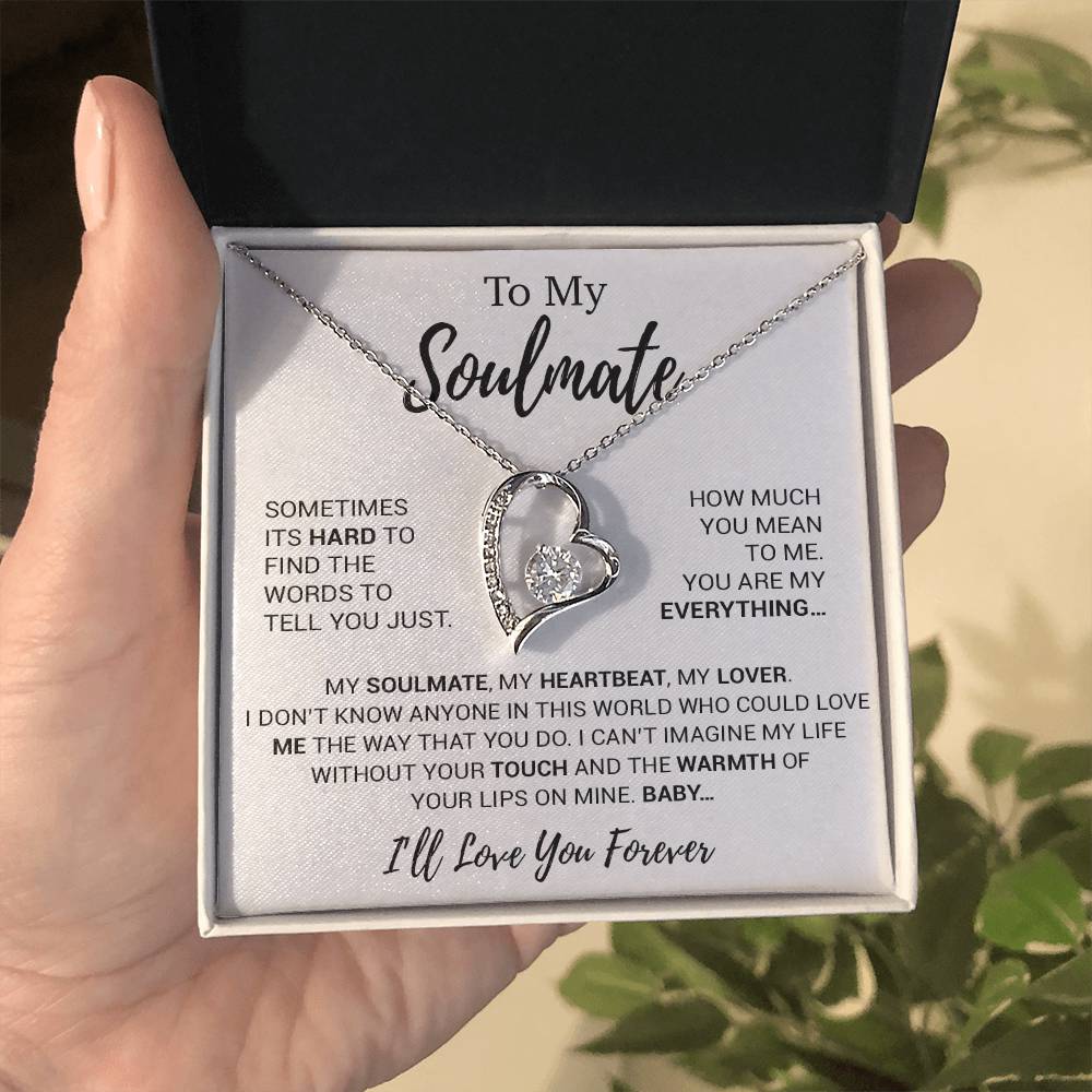 To My Soulmate Necklace, Soulmate Gift, Soulmate Jewelry Anniversary 16_8
