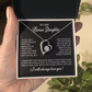 To My Bonus Daughter Necklace, Gift for Bonus Daughter, Step Daughter Birthday 7_11_Black