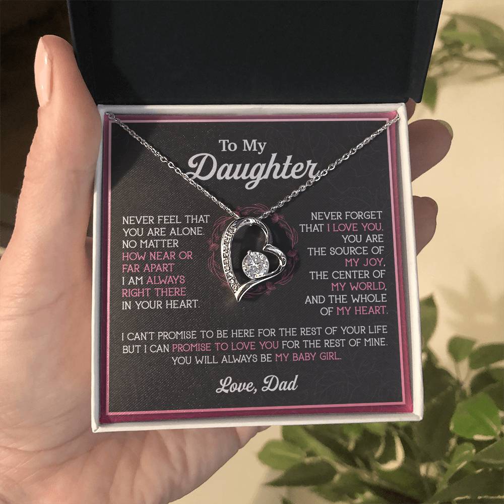 To My Daughter Necklace, Gift for Daughter from Dad, Father Daughter Necklace 12_11