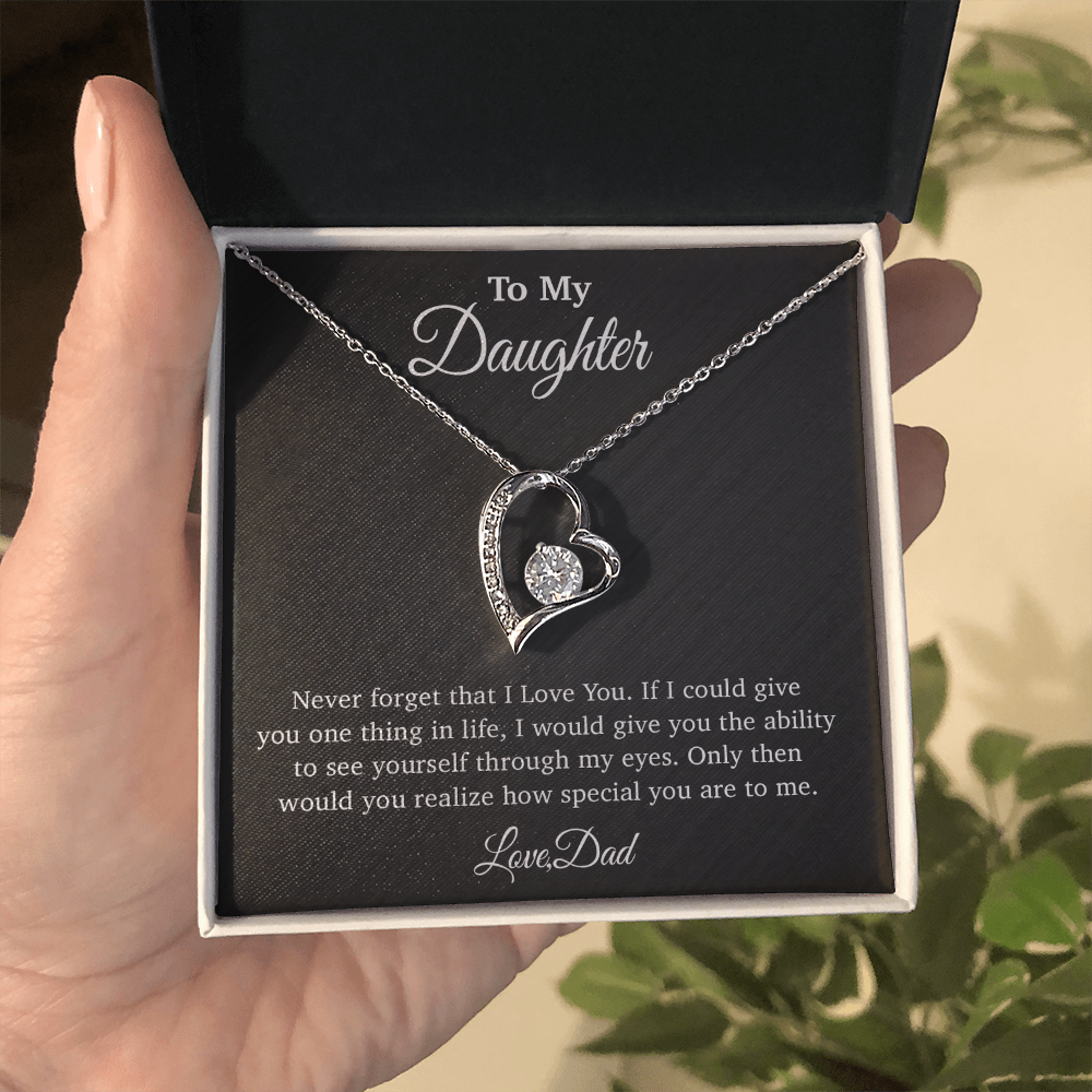 To My Daughter Necklace, Gift for Daughter from Dad, Father Daughter Necklace 29_4