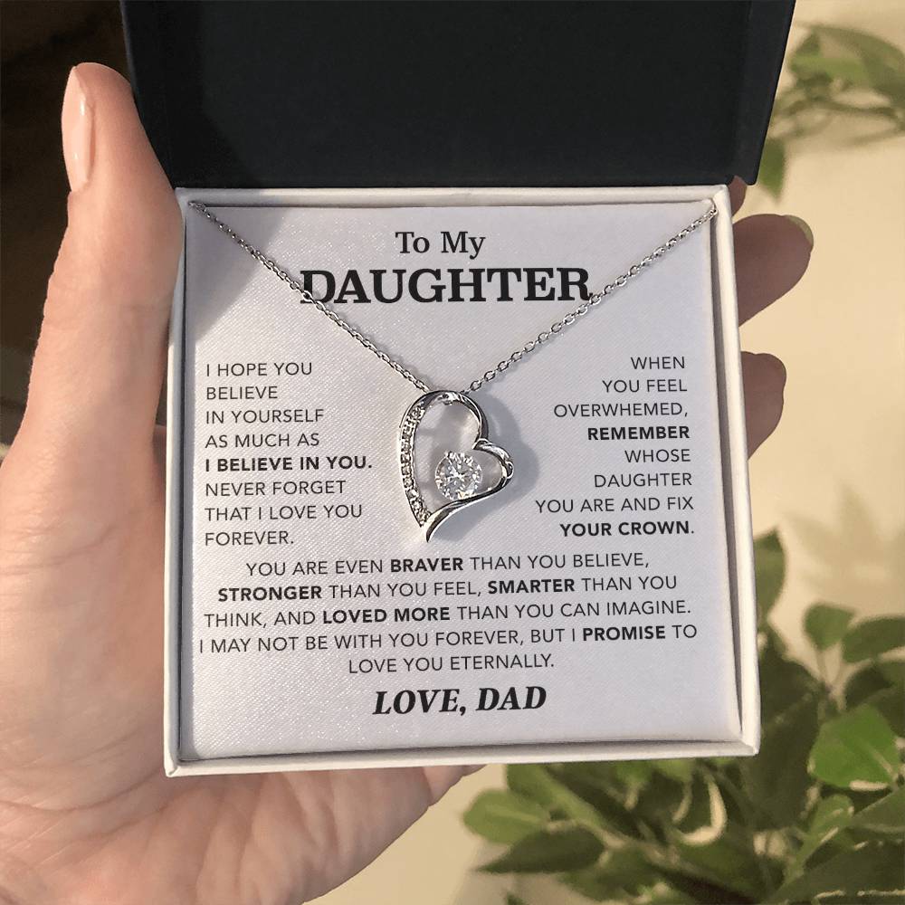 To My Daughter Necklace, Gift for Daughter from Dad, Father Daughter Necklace 4_12