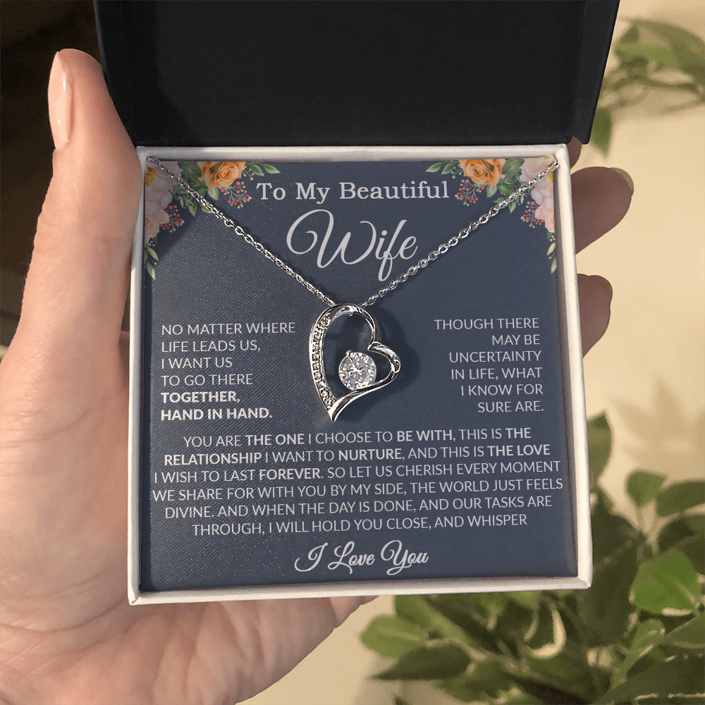 To My Wife Necklace, Wife Gift From Husband, Wife Husband Necklace, Christmas Gift 7_9