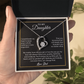 To My Daughter Necklace, Gift for Daughter from Dad, Father Daughter Necklace 4_6_Black