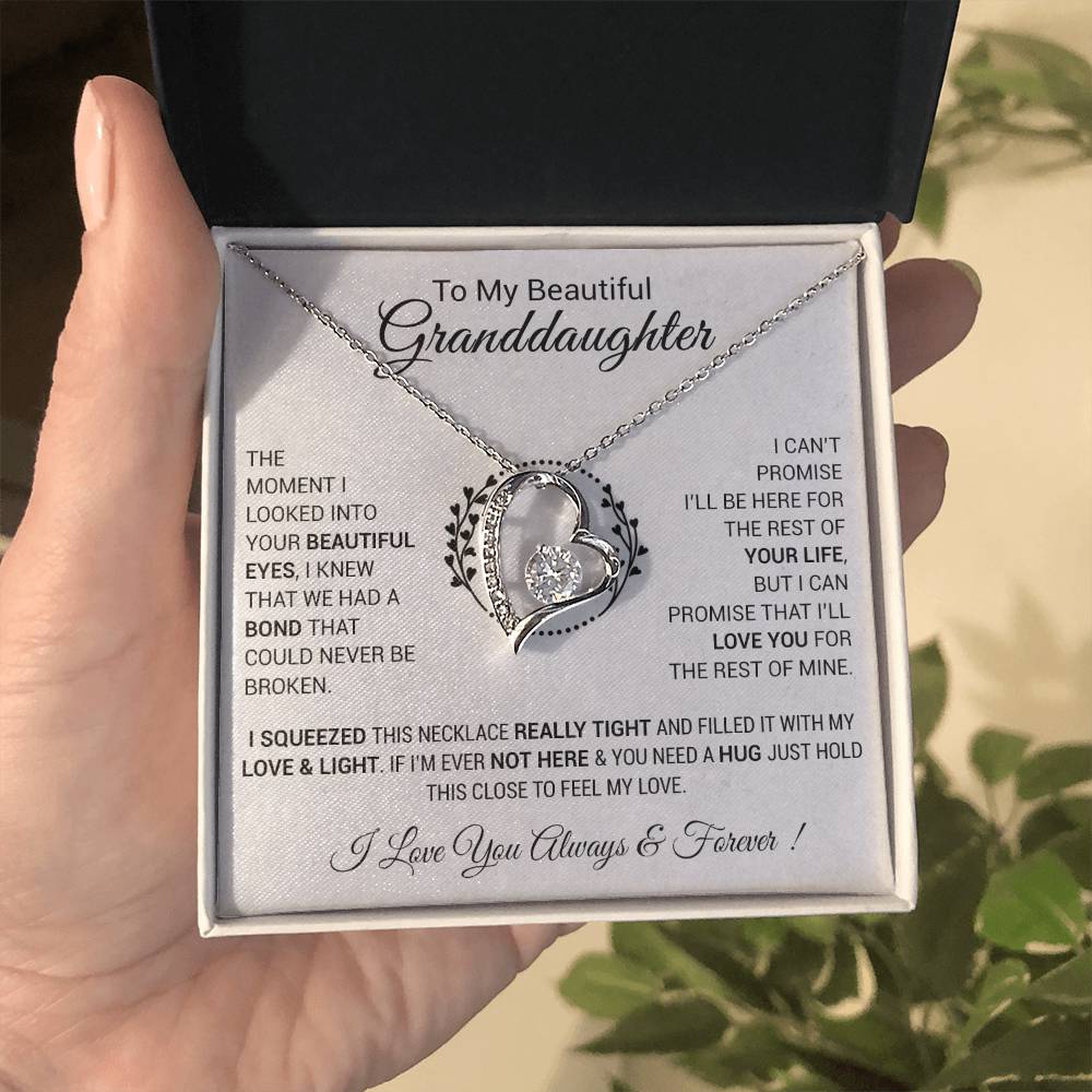 To My Granddaughter Necklace, Granddaughter Gift from Grandpa, Christmas Gift 4_12