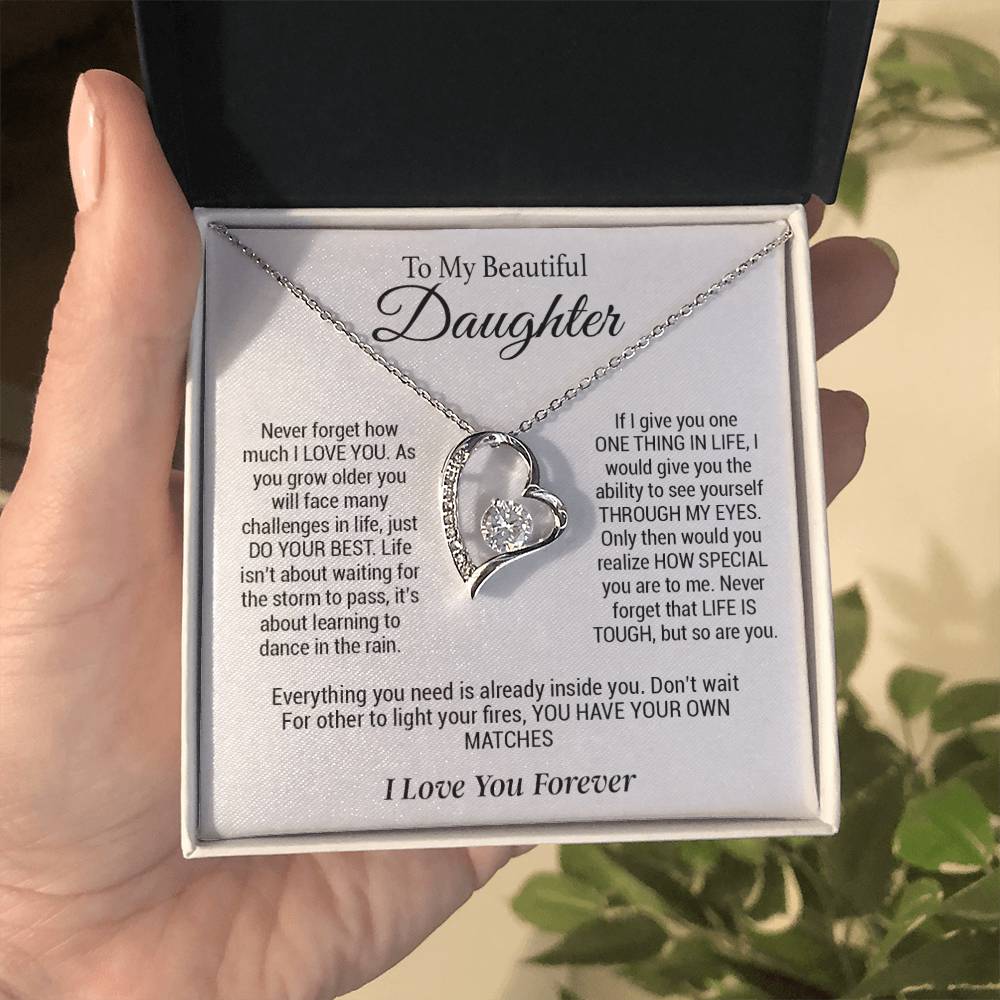 To My Daughter Necklace, Gift for Daughter ,Graduation Gift, Birthday Gift for Daughter
