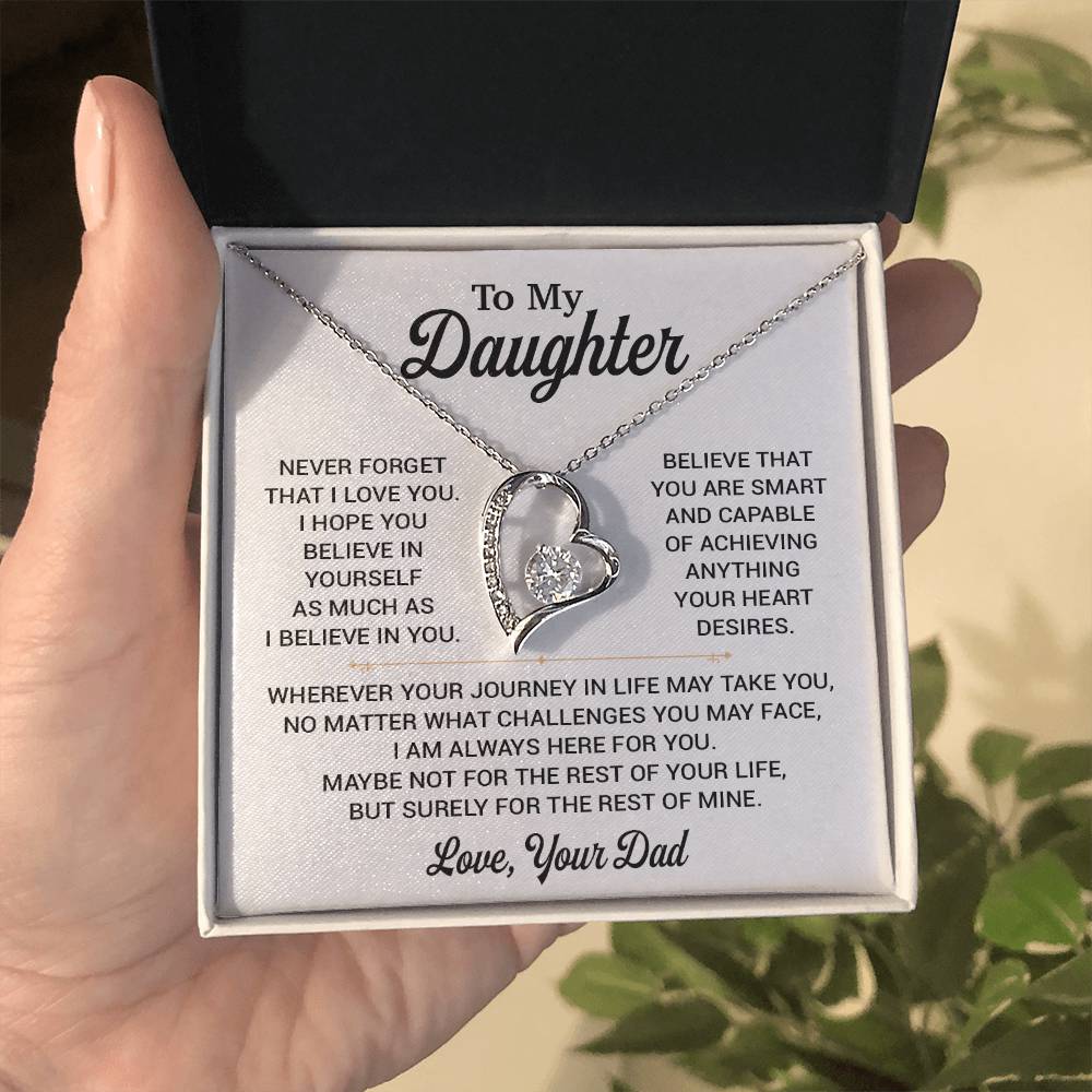 To My Daughter Necklace, Gift for Daughter from Dad, Daughter Father Necklace 8_11