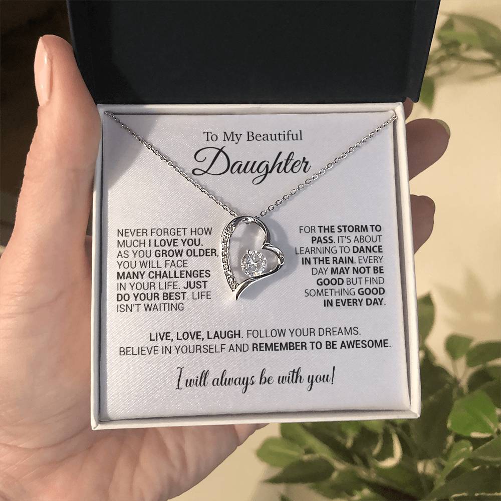 To My Daughter Necklace, Daughter Gift from Mom Dad, Birthday Christmas Gift 25_10