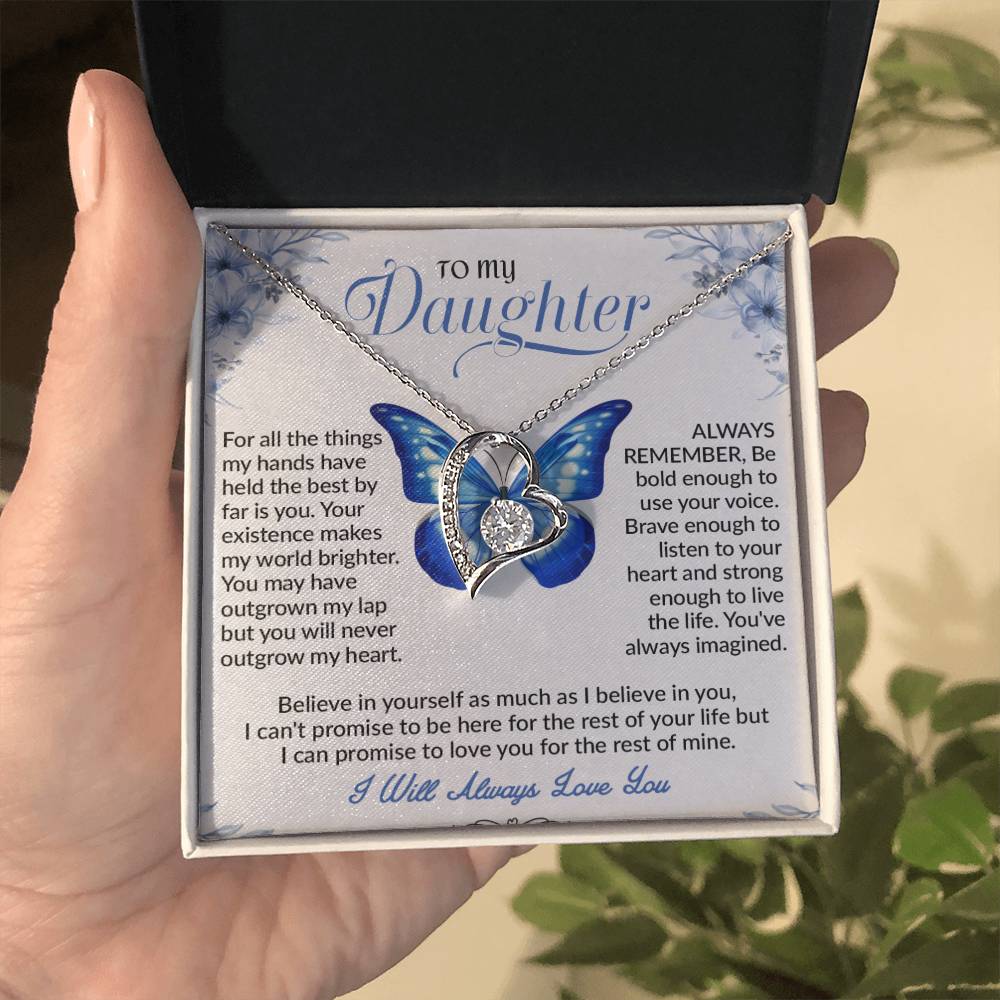 To My Daughter Necklace, Daughter Father Necklace, Daughter Gifts from Dad
