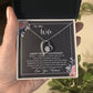 25th Anniversary Gift For Wife Necklace, 25 Year Anniversary, 25th Wedding Gift _Black