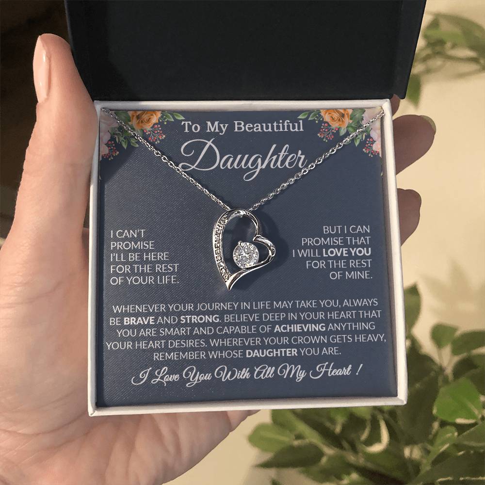 To My Daughter Necklace Gift From Dad, Daughter Gift, Father Daughter Necklace 14_9