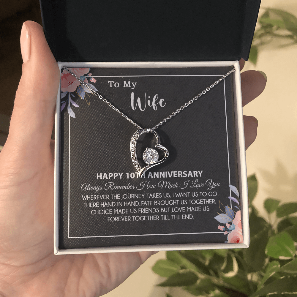 10th Anniversary Gift For Wife Necklace, 10 Year Anniversary, 10th Wedding Gift _28_8