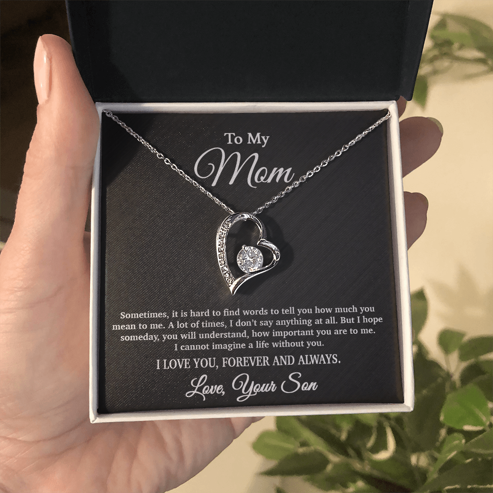To My Mom Necklace, Gift From Son For Birthday, Mother's Day Gift 5_4