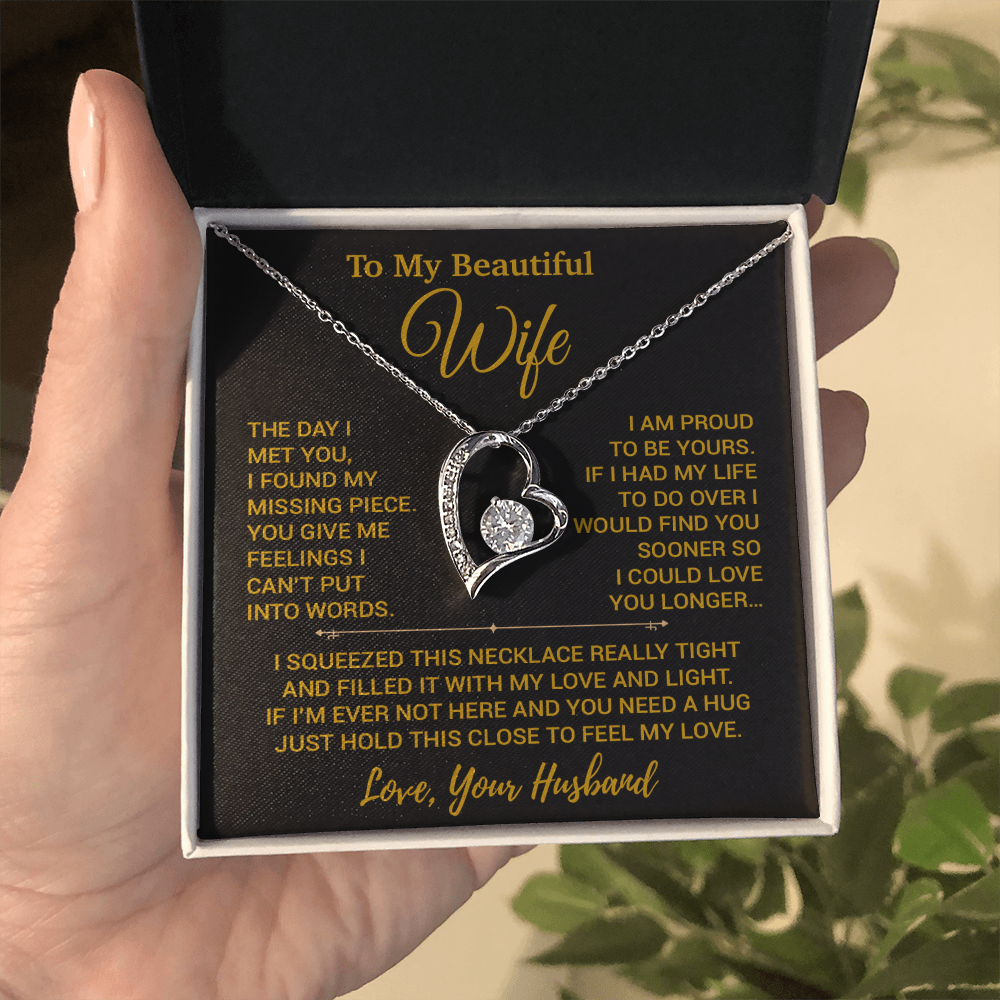 To My Wife Necklace, Christmas Gifts For Women, Anniversary Gift For Wife 14_2_Gold