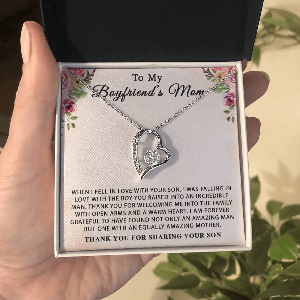 To My Boyfriend's Mom Necklace, For My Boyfriend's Mom, Birthday Gift