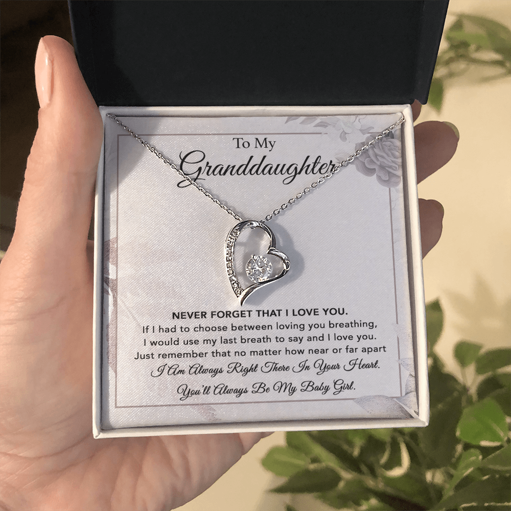 To My Granddaughter Necklace, Gift From Grandpa, Necklace For Granddaughter 6_1