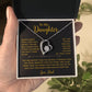 To My Daughter Necklace, Gift for Daughter from Dad, Father Daughter Necklace 2_6_Gold