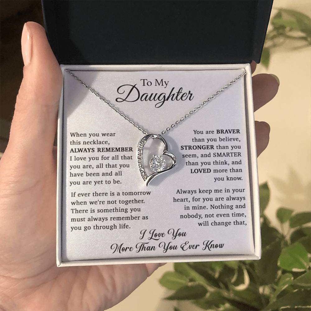 To My Daughter Necklace, Daughter Father Necklace, Daughter Gift From Dad, Mom 15_11