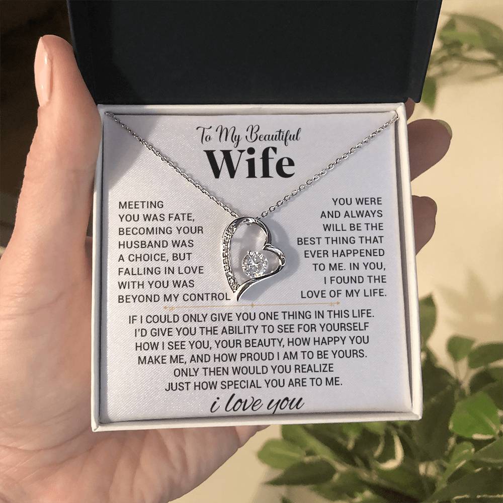 To My Wife Necklace, Anniversary Gift For Wife, Wife Birthday, Gift For Wife 555