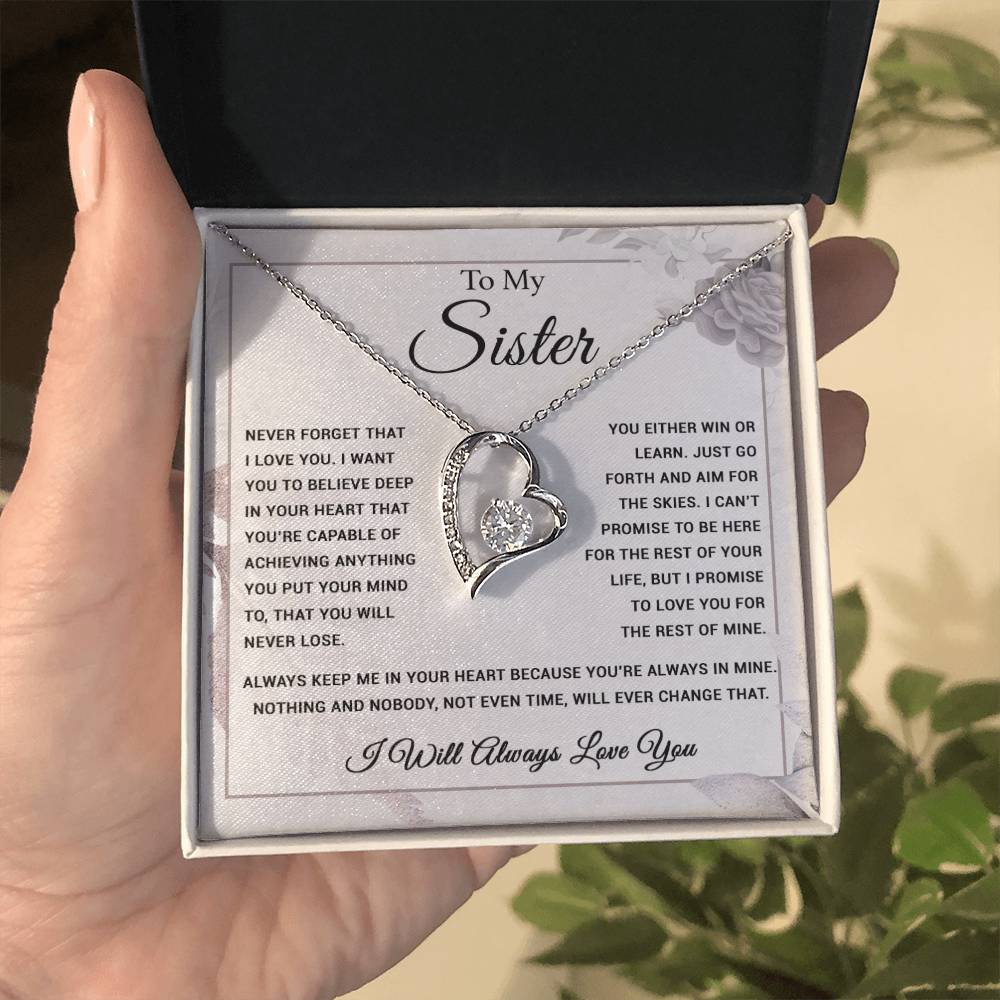 To My Sister Necklace, Brother to Sister, Birthday gift For Sister from Brother 6_9