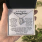 To My Beautiful Daughter Necklace, Gift for Daughter, Birthday Gift for Daughter 24_7