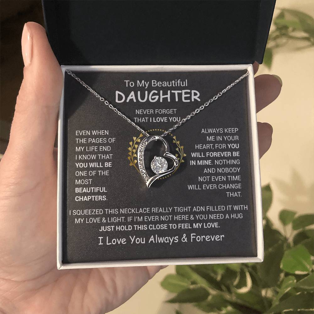 To My Daughter Necklace, Daughter Father Necklace, Daughter Gift From Dad, Mom 13_12