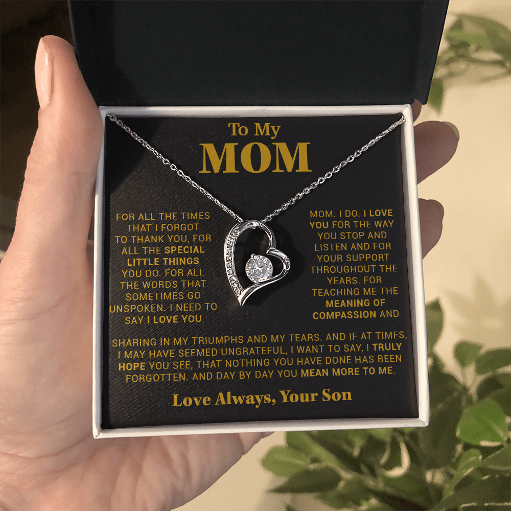 To My Mom Gift for Mother from Son From Daughter Mom Birthday Gift, Mothers Day_Gold