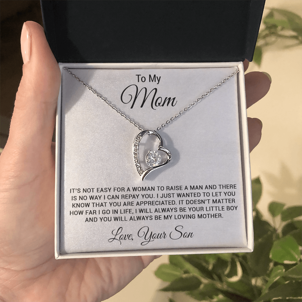 To My Mom Necklace, Mom Gift, Mom Mother's Day Gifts, Mom Gift From Son 26_3