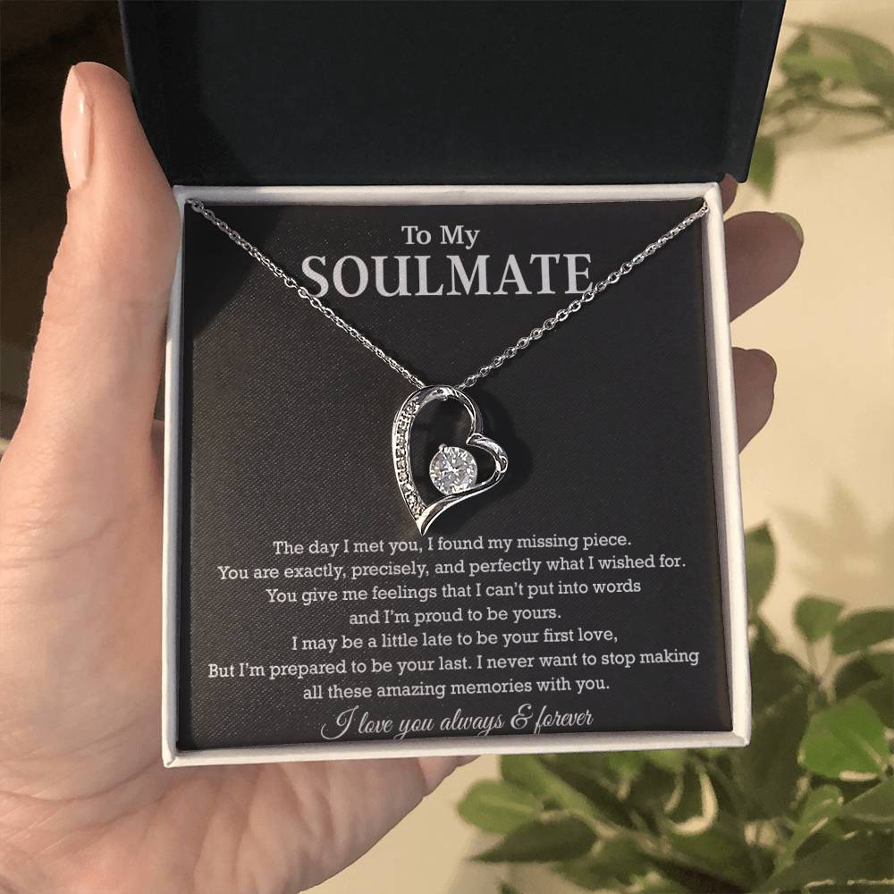 To My Soulmate Necklace, Birthday Gift for Her, Anniversary Gifts, Christmas Gift 12_8