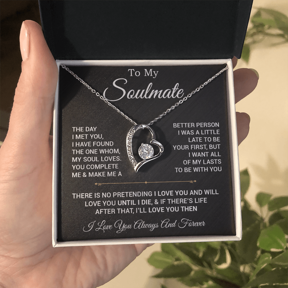 To My Soulmate Necklace, Valentines Day Gift, Gift For Wife, Anniversary Gift 28_2